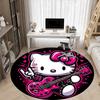 1PC Hello Kitty Office Round Rug - Perfect for Office or Study Decor, Non-Slip Backing, Decorative Floor Mat yy250916039