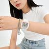 Alarm Clock Student Wrist Watch Luminous Digital Electronic Wristwatch  for Boys Girls
