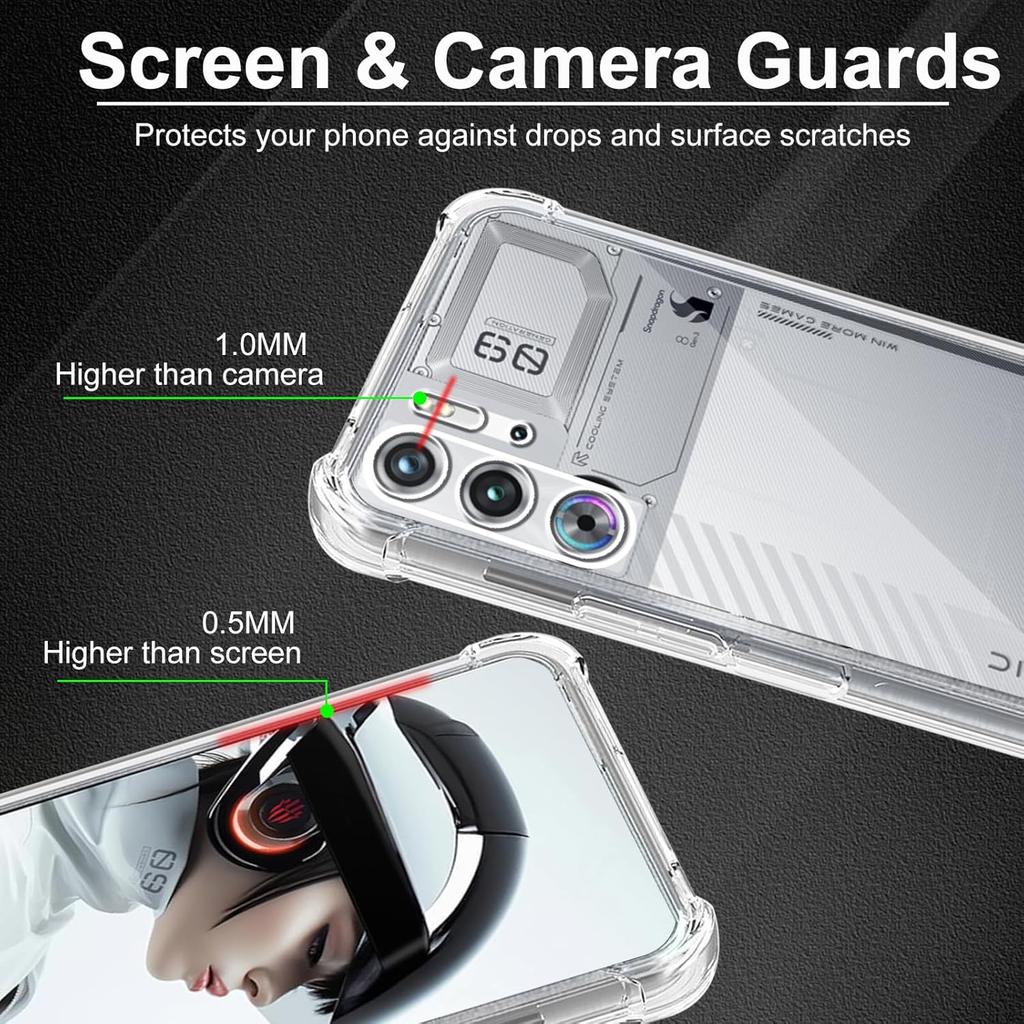 TPU Transparent Phone Case for ZTE Nubia Red Magic 10 Air 9 Pro 9S Pro Protective Cover Shockproof Shell Fundas Capa Coque