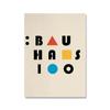 Abstrakte Bauhaus-Kunstdrucke, moderner Minimalismus, Museumsausstellungsplakat auf Leinwand