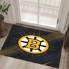 Boston Bruins Design Crystal Velvet Carpet Cozy Non?Slip Printed Rug For Bedroom Living Room Entrance