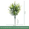 1-6PCS Artificial Green Plants Ferns Ruscus Eucalyptus Home Wedding Outdoor Decor Ornaments Faux Floral Arrangements