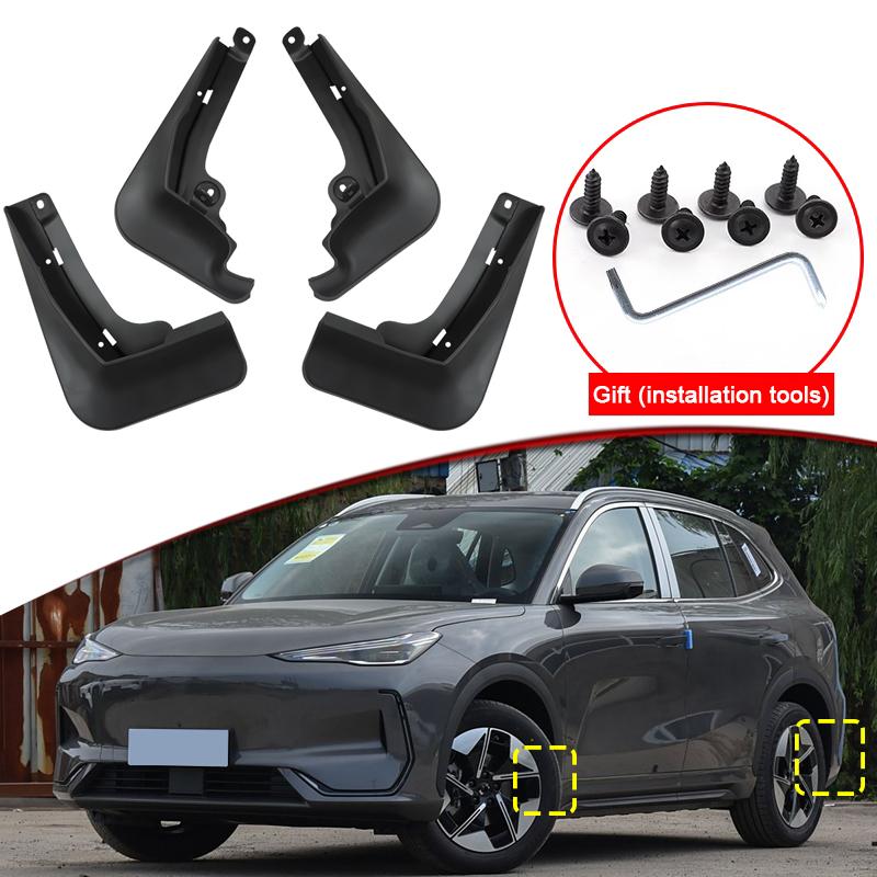 Car Styling Fit For Geely EX5 Proton e.MAS 7 2024 2025 2026 ABS Car Mud Flaps Splash Guard Mudguards MudFlaps Front Rear Fender