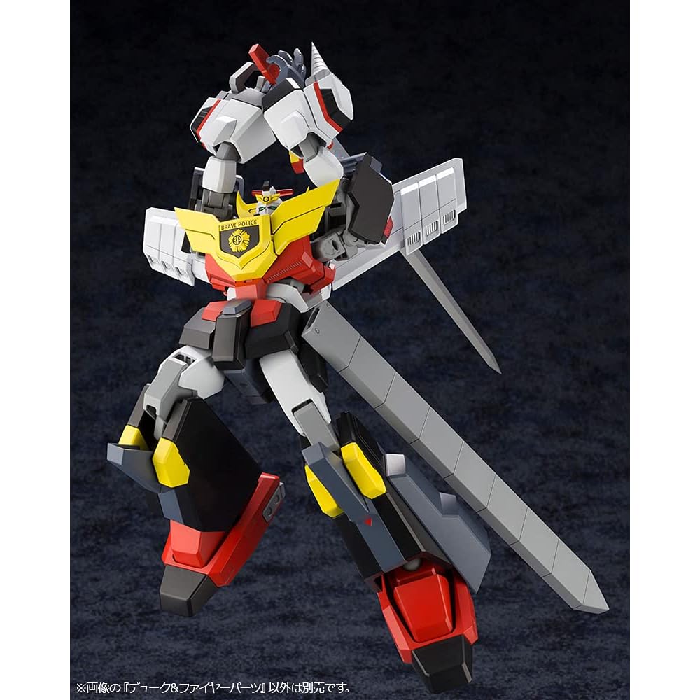 Brave Police Jay Decker Duke & Fire Parts Non-Scale Plastic Model Kit Approximately 115mm