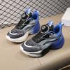 2025 autumn new non-slip boys sports shoes casual soft sole comfortable boys double net breathable basketball shoes