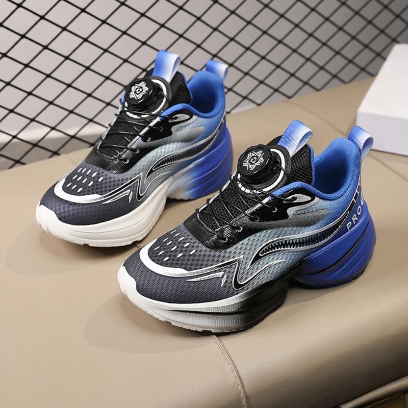 2025 autumn new non-slip boys sports shoes casual soft sole comfortable boys double net breathable basketball shoes