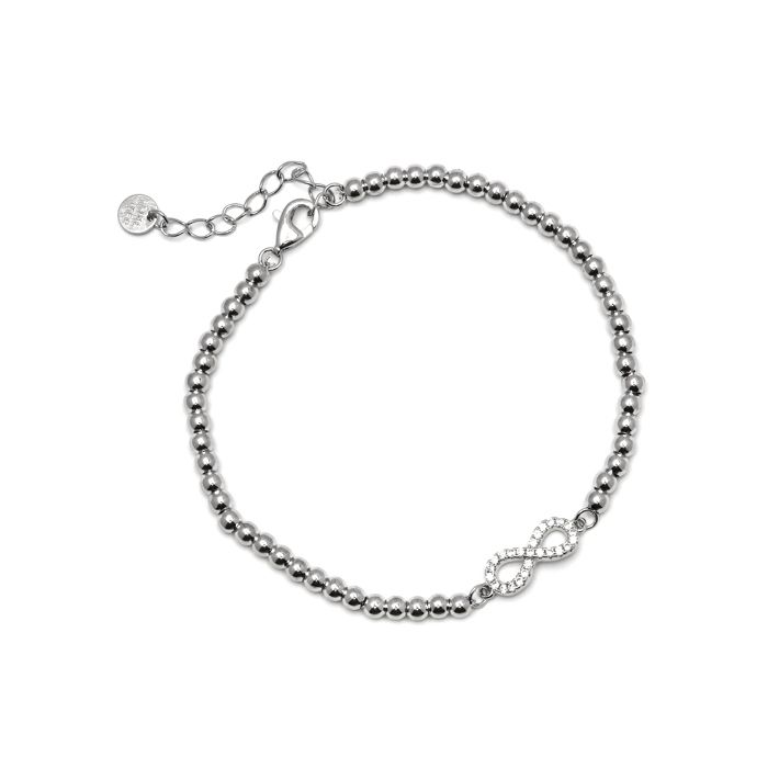 Bracelet - LUXENTER - Krom - Argent 925 - Zirconium - Plaqué Finition En Rhodium