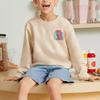 New MLB Sweatshirt Kids' Light Beige 7AMTL0324-43BGL