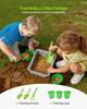 Mud Kitchen, Outdoor Mud Kitchen for Kids, Wood Outdoor Play Kitchens with Spoons, Sink, Sunshade Canopy, Swivel Wheels, Cookware Pots and