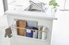 Yamazaki Jitsugyo Kitchen Counter Side Storage Rack White Tosca Multifunctional Rack with Hook 5475 Approx. W62.5XD9.5XH18cm