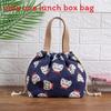 Japanese Lunch Box Bag Handheld Canvas Lunch Tote For Office And Picnics