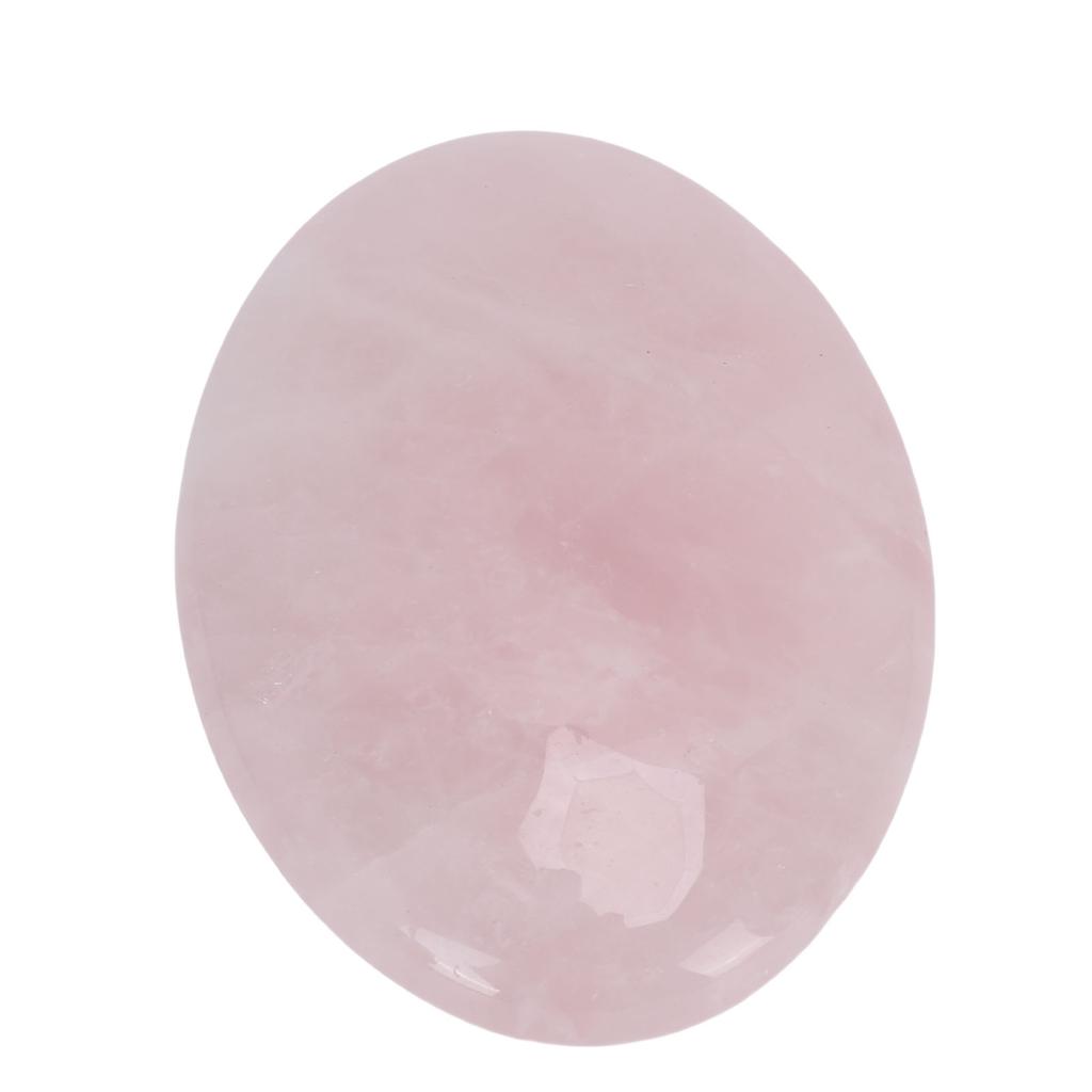 Crystal Palm Stone 7.5cm Polished Comfortable Touch Oval Crystal Stone for Meditation Yoga