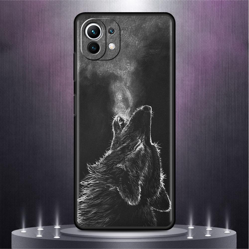 Case For Xiaomi Mi Poco X3 NFC M4 F3 C40 11 11T 10T Pro 12 9T 9 10 Lite Back Soft Phone Cover Wolf Dog Cat Bird Lion Tiger