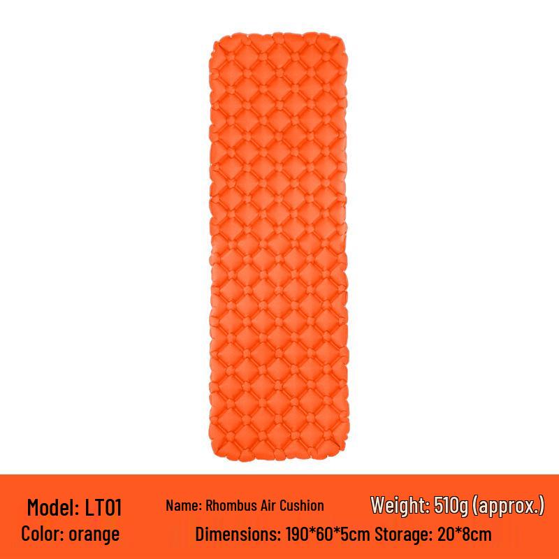 Thickened Outdoor Foldable Moisture-Proof Inflatable Tent Mat, Suitable for Single or Double Use.