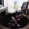 1pc Gothic Cross Office Round Area Rug, Indoor Mat Suitable ForOffice, Under Office Chairs Bedroom Living Room Home Decor T189
