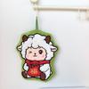 Festive Little Sheep Children's Hanging Hand Towel – Soft, Absorbent, and Perfect for Bathrooms.