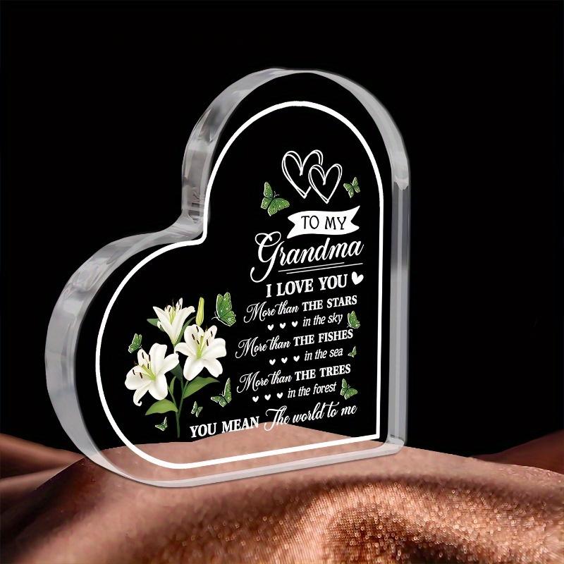 

Love for a Lifetime Grandma Night Light - Engraved Birthday & Christmas Gift from Grandchildren чистый