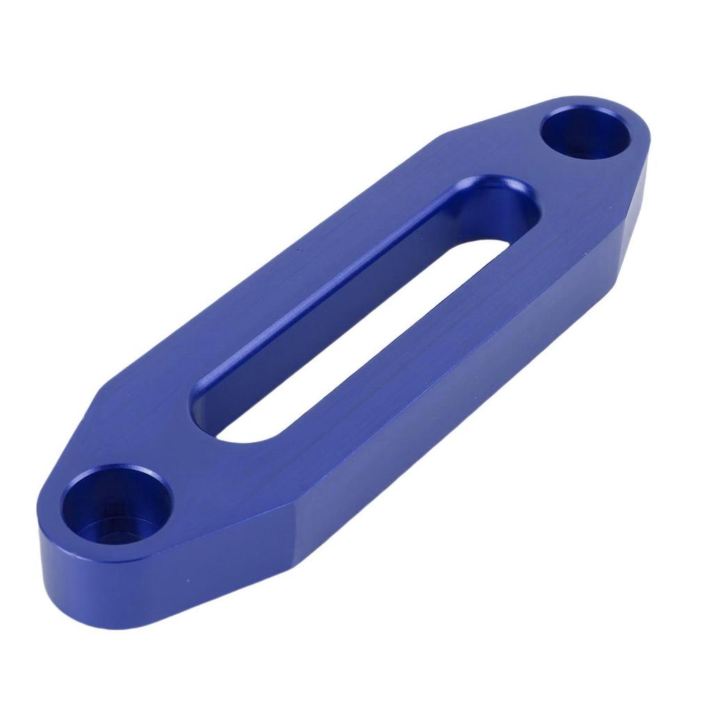 Hawse Style Winch Fairlead 4.88in Standard Hole Pitch High Strength Aluminum Alloy 3000-4000 Lb Winch Fairlead for Automotive Anchor Cables Blue