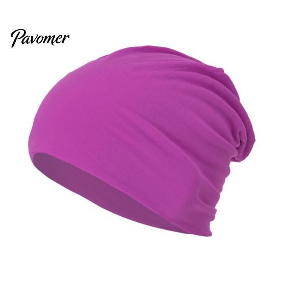 Breathable Fabric Sun Protection Hat Slouchy Hip-Hop Hat, Solid Color Soft Chemo Headwear, Temperature Locking Winter Lightweight Cancer Cap for Women