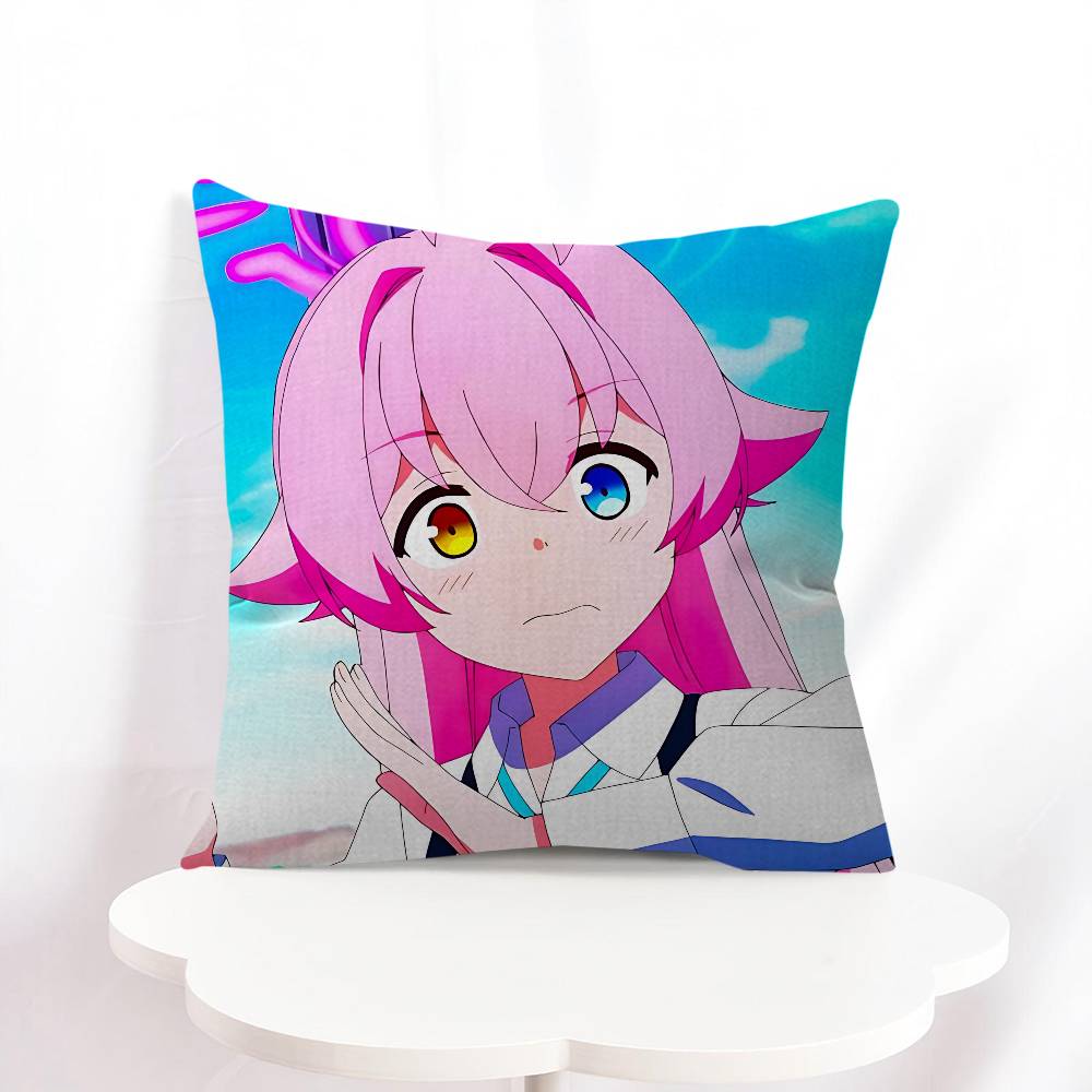B-blue Archive Anime Throw Pillow Cover 45x45cm Soft Cozy Cotton Outdoor Decorative Pillowcase Covers With Zipper For Couch