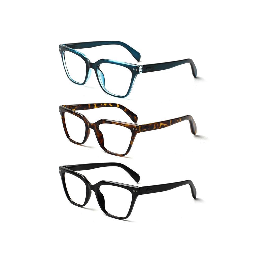 TUREZING Presbyopia Eyeglasses Diopter Glasses Mens and Womens Stylish Square Frames High Definition Optica+l Lenses Diopter 0 To +60