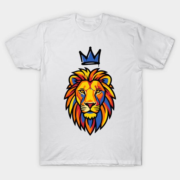 

Men Black Print T-shirt Abstract Graffiti Lion King No-Cut Transfer Paper Print Cotton Tshirt XL білий