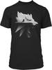 JINX The Witcher 3 Weißer Wolf Silhouette Herren Gamer Grafik-T-Shirt, Schwarz, Medium