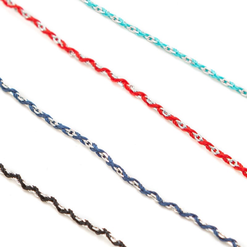 LUNNE Silver Slim Silky Layered Color Bracelet #LSB04