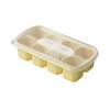 8-Cell Silicone Ice Cube Tray with Lid for Homemade Fruit Ice Cubes
