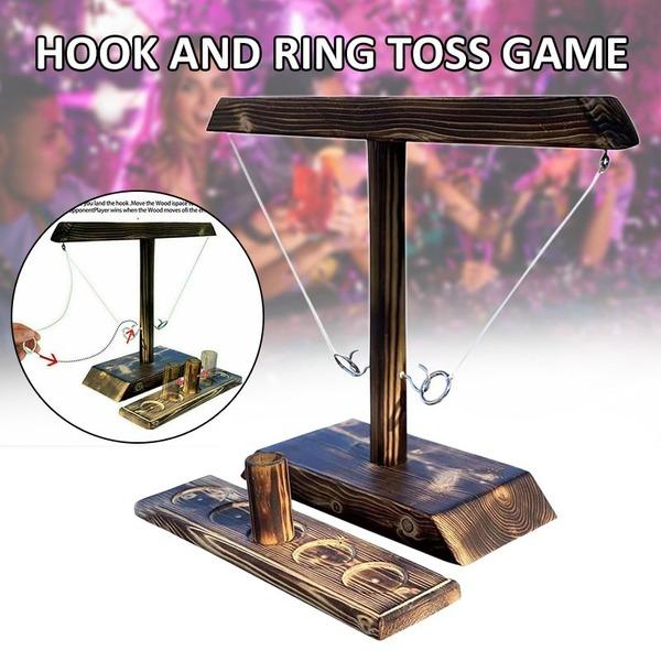 Buy Party Drinking Games Wooden Hook Ring Toss Interactive Battle Game