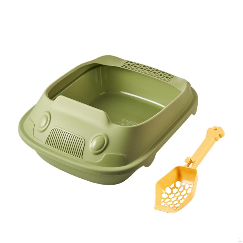 Litter Box with Ergonomic Design for Indoor Pets