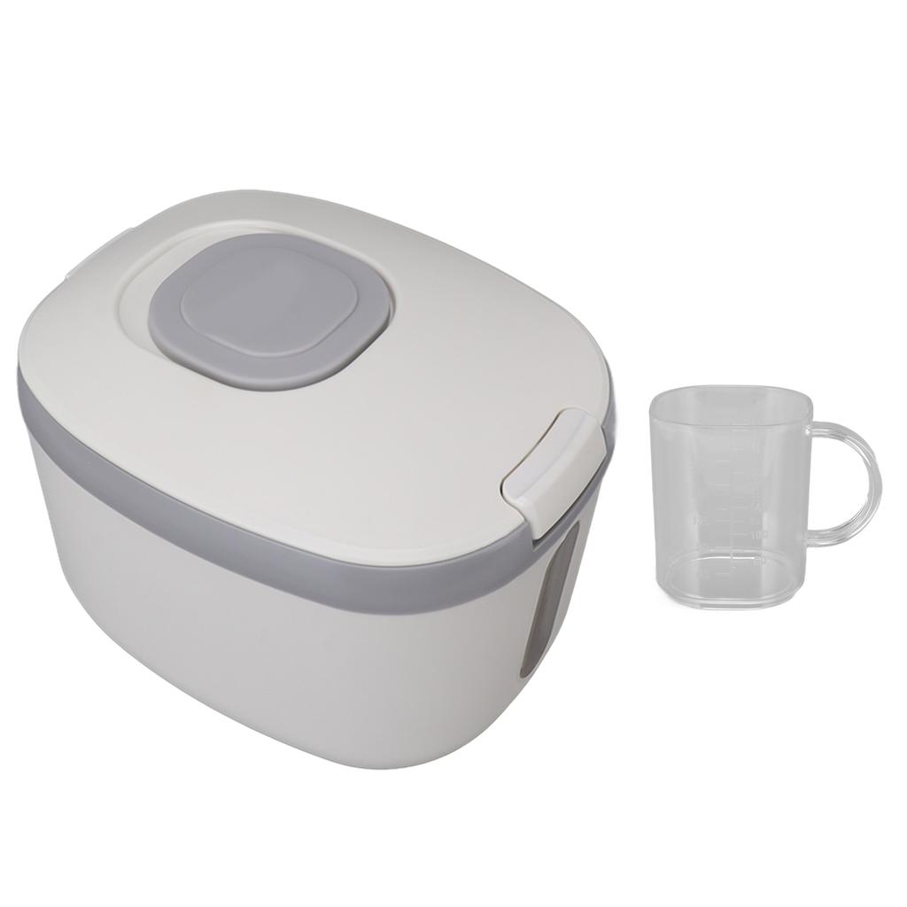 Rice Container Bug Proof Odorless Airtight Rice Box with Clear Window for Grains Sugar Flour