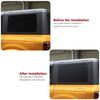2PCS Exterior Rear Window Sticker Decal Trim  Fit for Bronco + Full Black