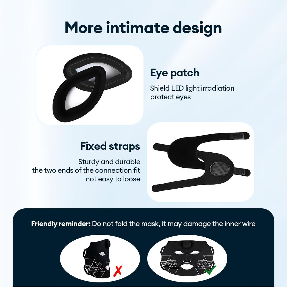 7 Colors LED Face Silicone Mask Flexible Facial Beauty LED Mask Photon Light Rejuvenation Anti-Wrinkle Skin Care Wireless Use