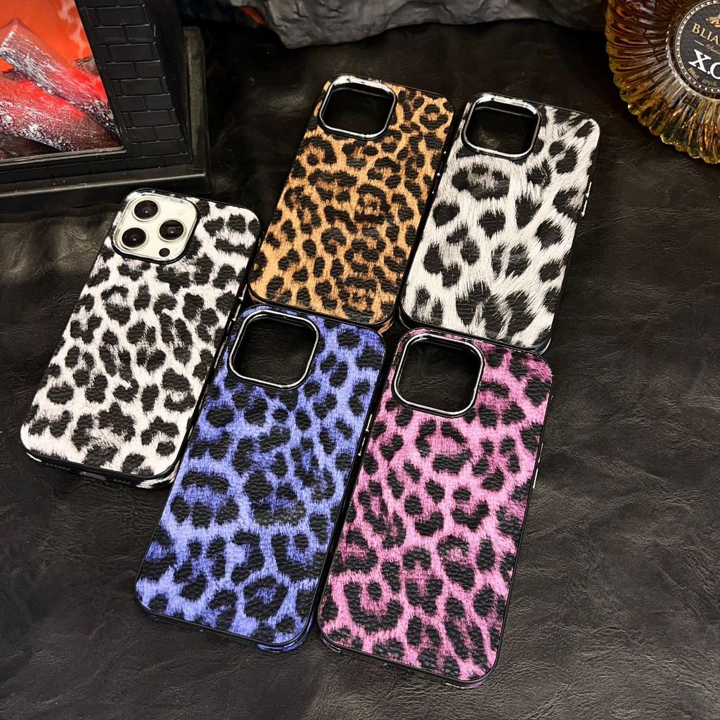 Applicable To Apple 16PROMAX Mobile Phone Case, Leopard Print Magnetic Mobile Phone Case, Simple and Advanced Sense, Anti-drop 15/14PLUS