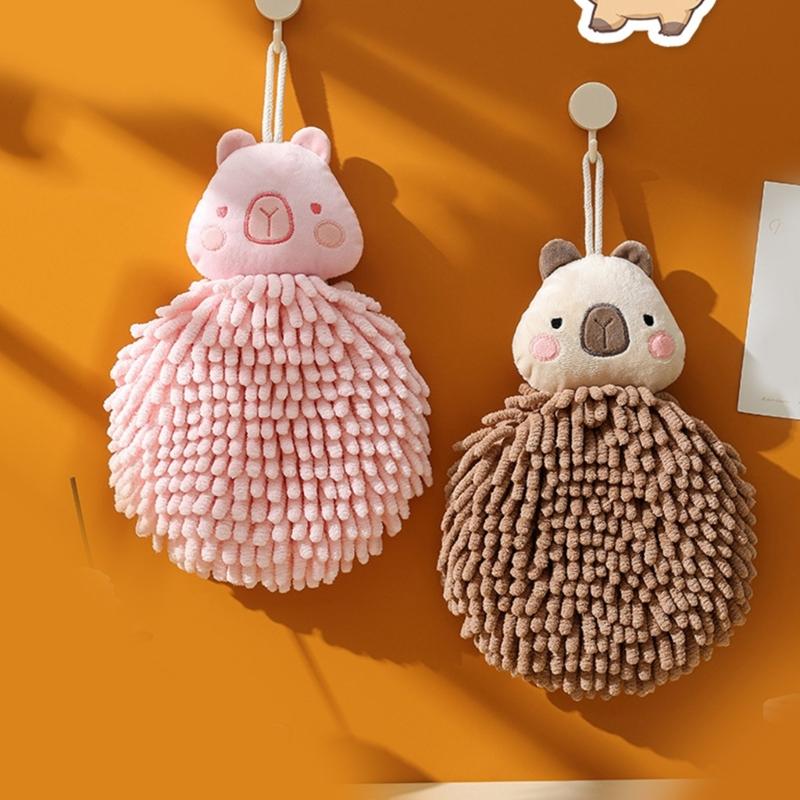 Soft Chenilles Hand Towels for Bathroom Kitchen Quick Dry Decorative Hand Bath Towels Hanging Hand Drying Towel with Loop