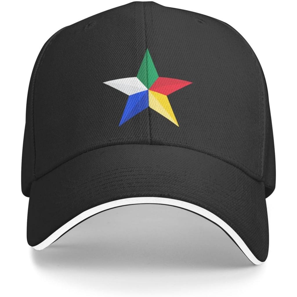 Druze Star Adjustable Baseball Cap Unisex Sandwich Dad Hat Golf Hat