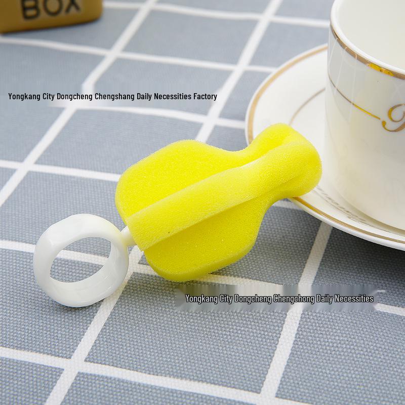 Wide & Standard Mouth Baby Bottle Nipple Brush with Sponge - Individually Packaged