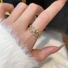 Geometric Y2k Open Ring Jewelry Accessories Irregular Finger Ring Zircon Star Ring  Gift