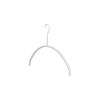 MAWA Economic 40 Hangers, Set of 20, White, Slim, Space-Saving, Non-Slip Coating, Round Hangers, Ideal for Knitwear, Shirts, and Blouses, 360 Rotatin