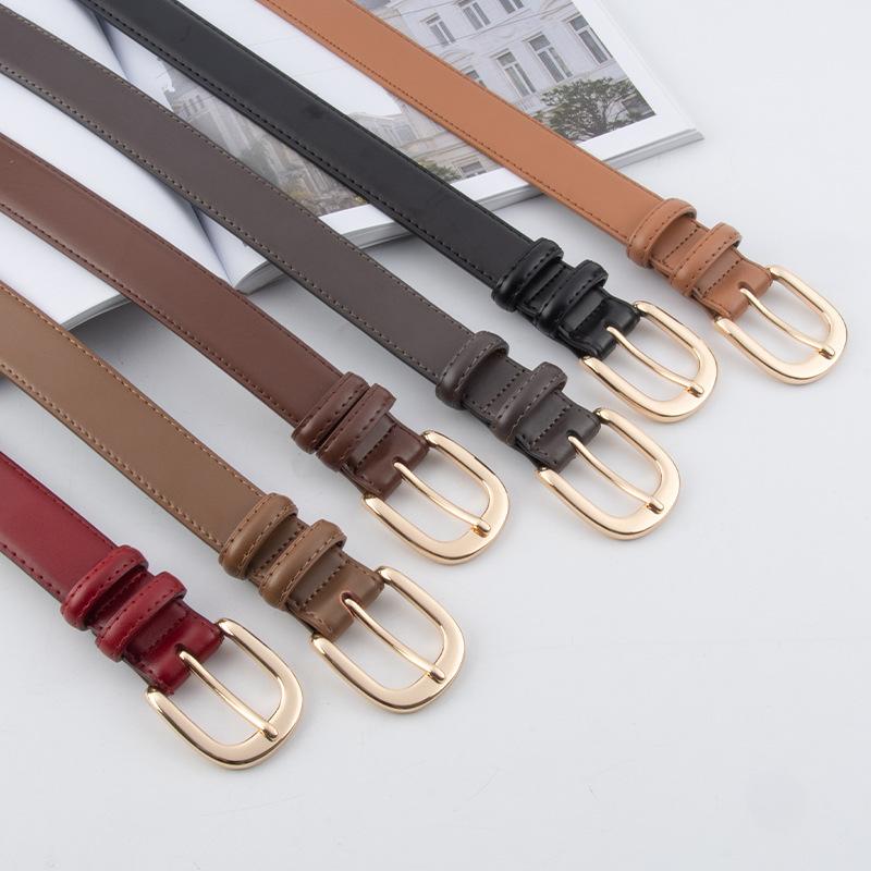 All-match Casual Genuine Leather Women's Belt Cowhide Casual Pants Jeans Decoration Women's Spring and Summer Belt