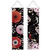Next.design Tapestry Cherry Blossom Night Spring Koi Japanese Umbrella Decoration Thin Hanging Scroll 2-Piece Set Wall Surface Compact Indoor Stylish
