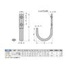 Sugatsune Kogyo Lamp Brand Stainless Steel Jumbo Hook JF70M