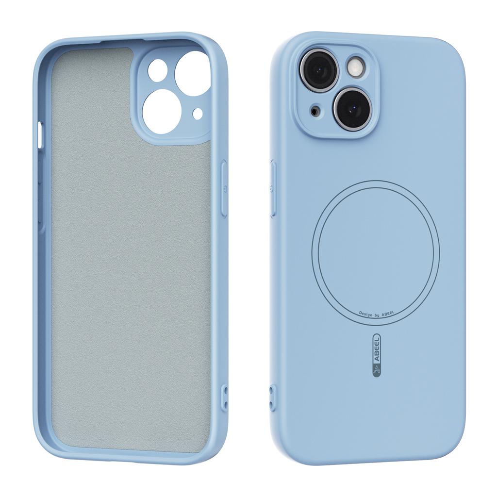 ABEEL For iPhone 14 Case Compatible with MagSafe Skin Touch Liquid Silicone Phone Back Cover