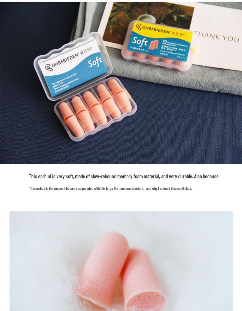 German Soundproof Earplugs for Anti-Snoring and Noise Reduction