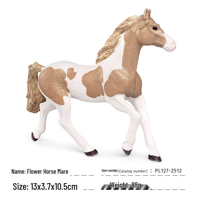 Wildpferd & Pferd Figurenset für das kognitive Spiel von Kindern