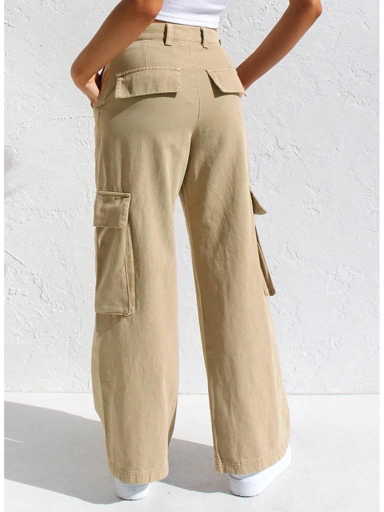 Women's Multi-pocket Workwear Denim Jeans - European and American Style