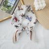 Thin Cotton and Linen Small Square Scarf Fresh and Breathable Women's Soft Literary and Decorative Small Silk Scarf Summer Scarf Women's Versatile 
