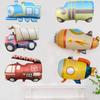 Matte Cartoon Vehicle Aluminum Foil Balloons for Boys' Birthday Party Decor