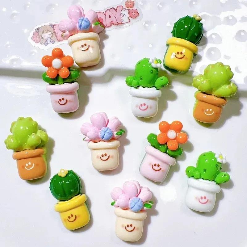 5/10pcs Resin Cartoon Fridge Magnets Flowers  Refrigerator Magnetic 3D Sticker Message DIY Whiteboard Sticker For Home Decor